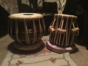 Steven's new drums Learning to play tabalas

