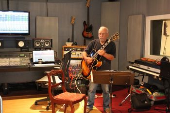 Mr. Joe Gaeta Checking his sound.  the Music Lab 7/15/2017
