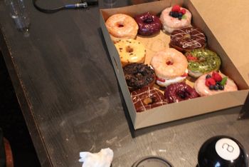One's Missing!!! Doughnut Friend to the rescue with vegan doughnuts.  they're really good!!!
