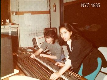 Engineering one of my earliest sessions in 1985 with my girl Tammy
