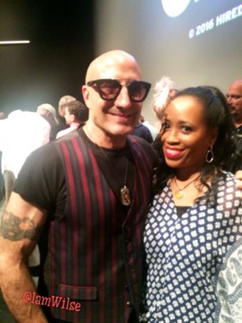 Wilse with iconic Drummer, Kenny Aronoff at the "Hired Gun" screening in L.A.
