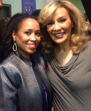 Backstage with Marilyn McCoo following her & Billy's performance
