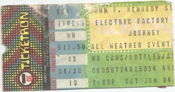 Journey with John Cougar, Sammy Hagar, Bryan Adams & The Tubes - 6/4/83 (first concert!)
