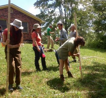 Measuring slope with a water level/bunyip
