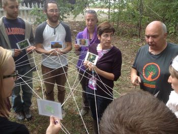 Web of Life game with co-tutor Graham Burnett
