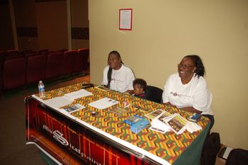 Ticket Attendants at the Check-in Table Photos by D. Mills
