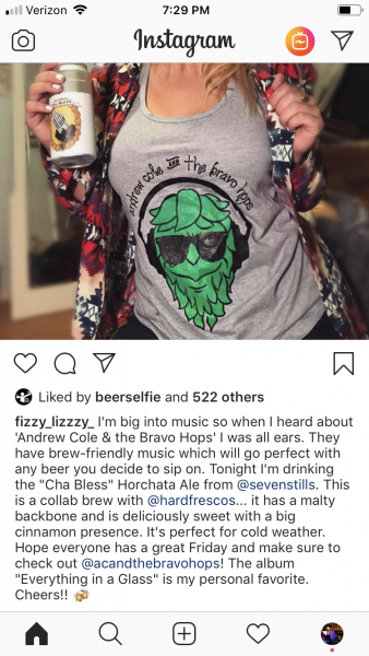 (2) Thanks to Fizzy List for the shoutout on Insta (10/18)
