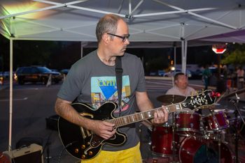 Tim on guitar and Bobbyon drums
