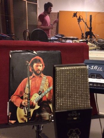 Eric Clapton in the studio
