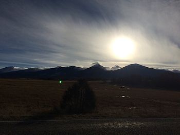 sunset on route to Salida I wish I understood the size of the sun but this is what my camera saw
