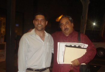 Saul Lopez Music images y Enrique Perez Mesa Con el director de la Sinfonica Nacional De Cuba, Tampa, 2012
