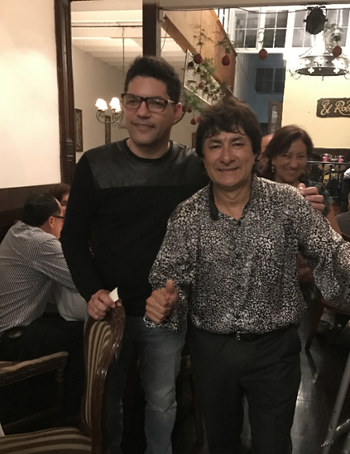 Saul Lopez images con Alfredo Correa de Los Doltons. Barranco, Peru
