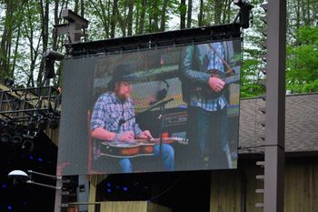 Jumbotron at Merlefest 2013 photo by Julie McQuade
