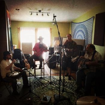 Recording Double Clutching at Big River Records, Fayetteville, WV photo by Brad Kinder
