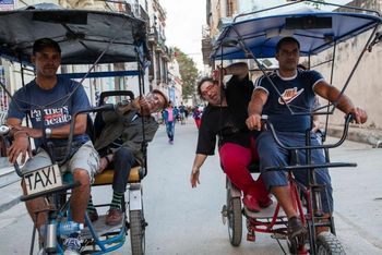 Bobby Kapp and Gabriel Hernandez Having fun in Havana.
