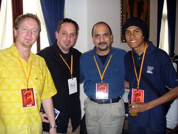 2008_panamajazz_team 2008 Panama Jazz Festival with Mirek Vana, Marco Pignataro and Jahaziel Arrocha.
