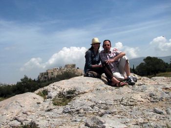 2011_athens 2011 at Filopappos Hill in Athens with the Acropolis in the background.
