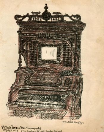 Erika Eigen's sketch of Terry's harmonium, Victoria Helena Von Pomperpedal

