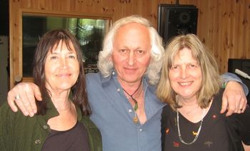 Terry and Erika after recording with friend and former Sunforest manager, Vic Coppersmith, 2010
