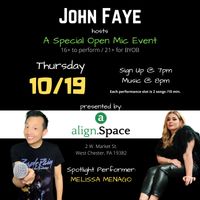 John Faye hosts Open Mic at alignSpace!