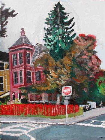 Red House by Lee Jaworek 18x24 Acrylic on Canvas
