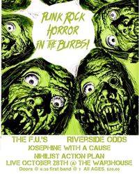 Halloween punk party at War3house with The FUs / Josephine With A Cause / the Pogos new band