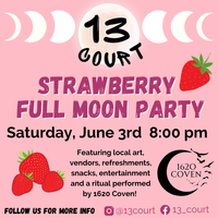 Strawberry Moon party at Vintage and art gallery 13 Court