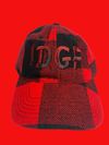 Red & Black Flannel IDGF Strap Back