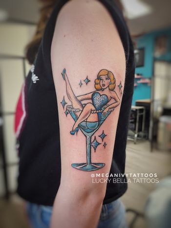 Taylor Swift traditional pin up by Megan Ivy
