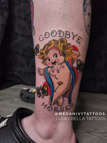 Kewpie Silence of the Lambs tattoo by Megan Ivy
