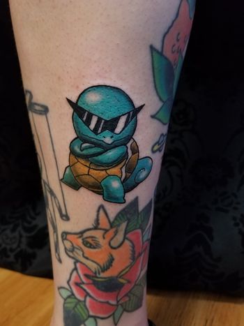 Squirtle Tattoo by Megan Ivy at Lucky Bella Tattoos
