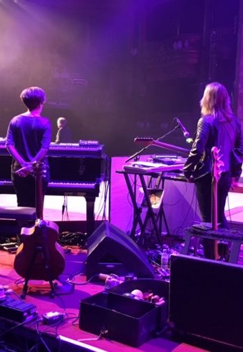 Linda Taylor & I onstage at the London Palladium
