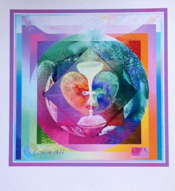 Love Is All by Carmela Tal Baron Digital PrintImage Size 15"x 15"
