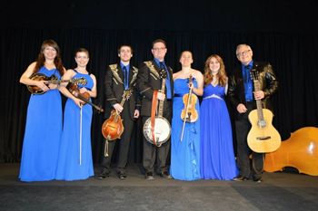 Morehead State Ambassador's  Band before the trip to China From Left: Lauren Price, Leanna Price, Justin Harrison, Daxon Lewis, Samantha Cunningham, Michelle Canning, and Instructor Raymond McLain
