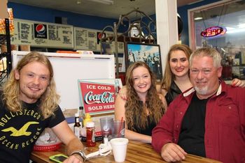 The Glovers and Osbornes From Left to Right: John Osborne, Casie Glover, Samantha, and Johnny Glover
