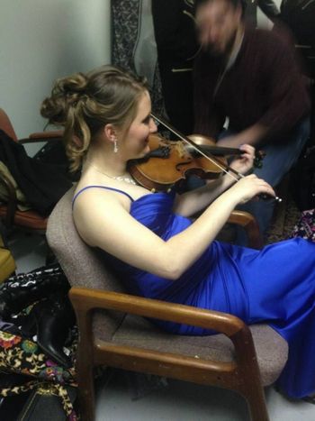 Samantha before her first show with the Morehead State Ambassadors
