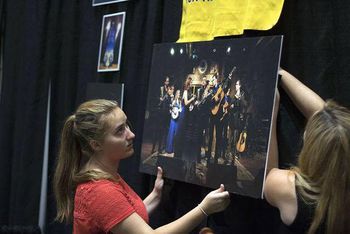 International Bluegrass Music Association Business and Music Conference Samantha and Michelle helping set up the Morehead State Information Booth. The article that this comes from, is written by Christina Holbert and Anna Nichols. http://www.thetrailblazeronline.net/news/article_4239483c-84e8-11e6-bd23-53b36f3879bc.html
