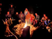 Campfires at the Kerrville Folk Festival