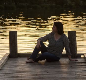 Cat_McGee_Sitting_at_the_Lake
