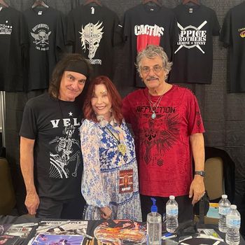 ‘Pamela Des Barres with Carmen and Vinnie Appice’
