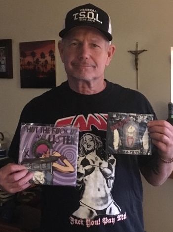 decry-farrell Farrell Holtz of Decry with his copy of Shut The Fuck Up & Listen Volume X.

