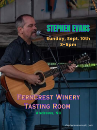 Stephen Evans at FernCrest Winery Tasting Room