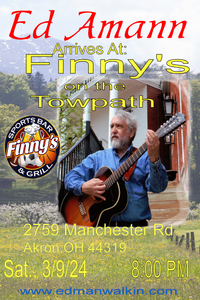 Ed Amann Arrives at Finny's on the Towpath