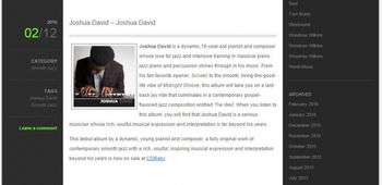 Joshua David Smooth Jazz Daily Blog February 12, 2016
