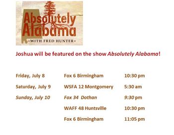 Joshua_David_Absolutely_Alabama_Promo1 Joshua interviewed on Absolutely Alabama
