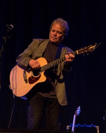 Talton on "Whipple Creek" guitar @ the Mars Theater, April 23, 2014, Tommy and Randall Bramblett at the grand opening of the Mars Theater in Springfield, Ga. The first time anyone had been on that stage since 1957! Photo: Bill Thames
