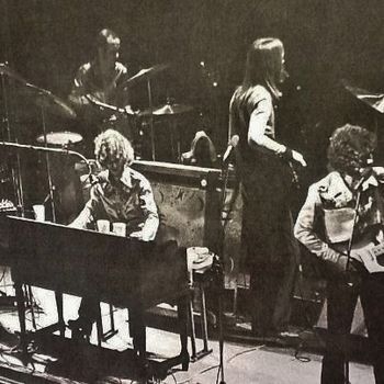 Cowboy Set, Randall Bramblett, organ, Bill Stewart, drums, David Brown, bass, Tommy Talton, guitar Scott Boyer, guitar, not pictured off to left. David Brown connecting with Jaimoe, drums, not pictured
