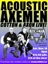 ACOUSTIC AXEMEN - COTTON & AXON LIVE!