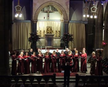 Edinburgh 15 Donal McCrisken conducts Cappella Caeciliana in St Mary's Metropolitan Cathedral, Edinburgh, 21 November 2015
