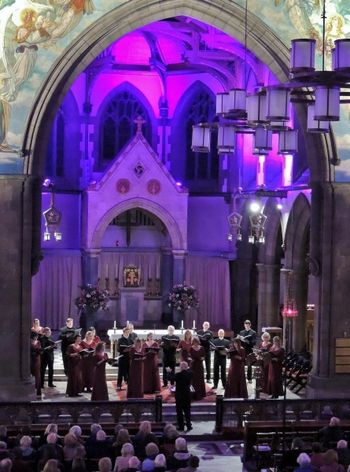 Edinburgh 3 Donal McCrisken conducts Cappella Caeciliana in St Mary's Metropolitan Cathedral, Edinburgh, 21 November 2015
